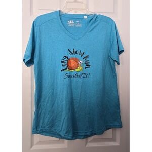 Leslie Jordan Womans shirt Size Large  with Snail Design.